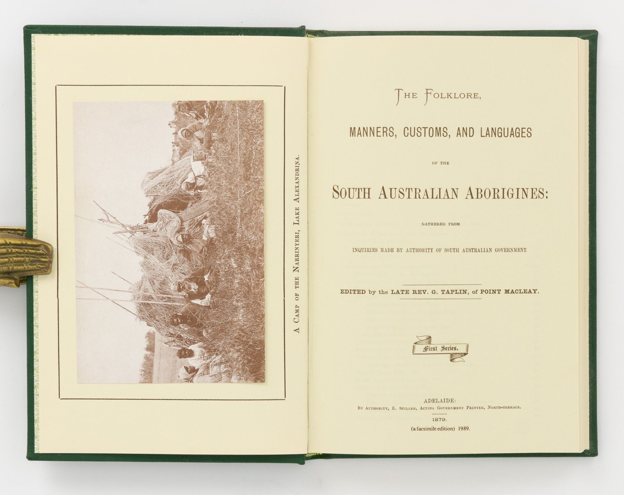 George Taplin The Folklore, Manners, Customs, and Languages of the South Australian ...