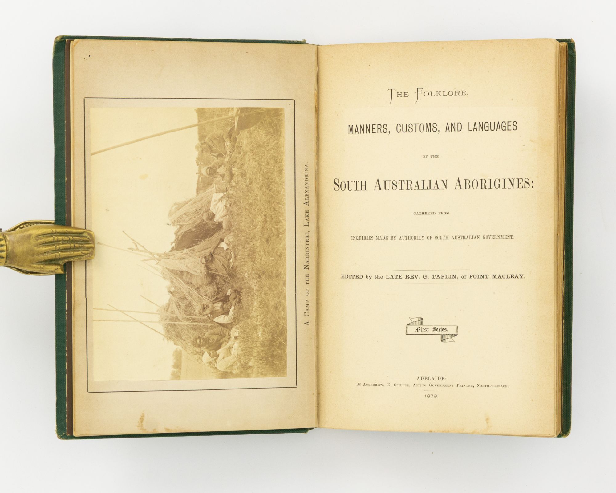 George Taplin The Folklore, Manners, Customs, and Languages of the South Australian ...