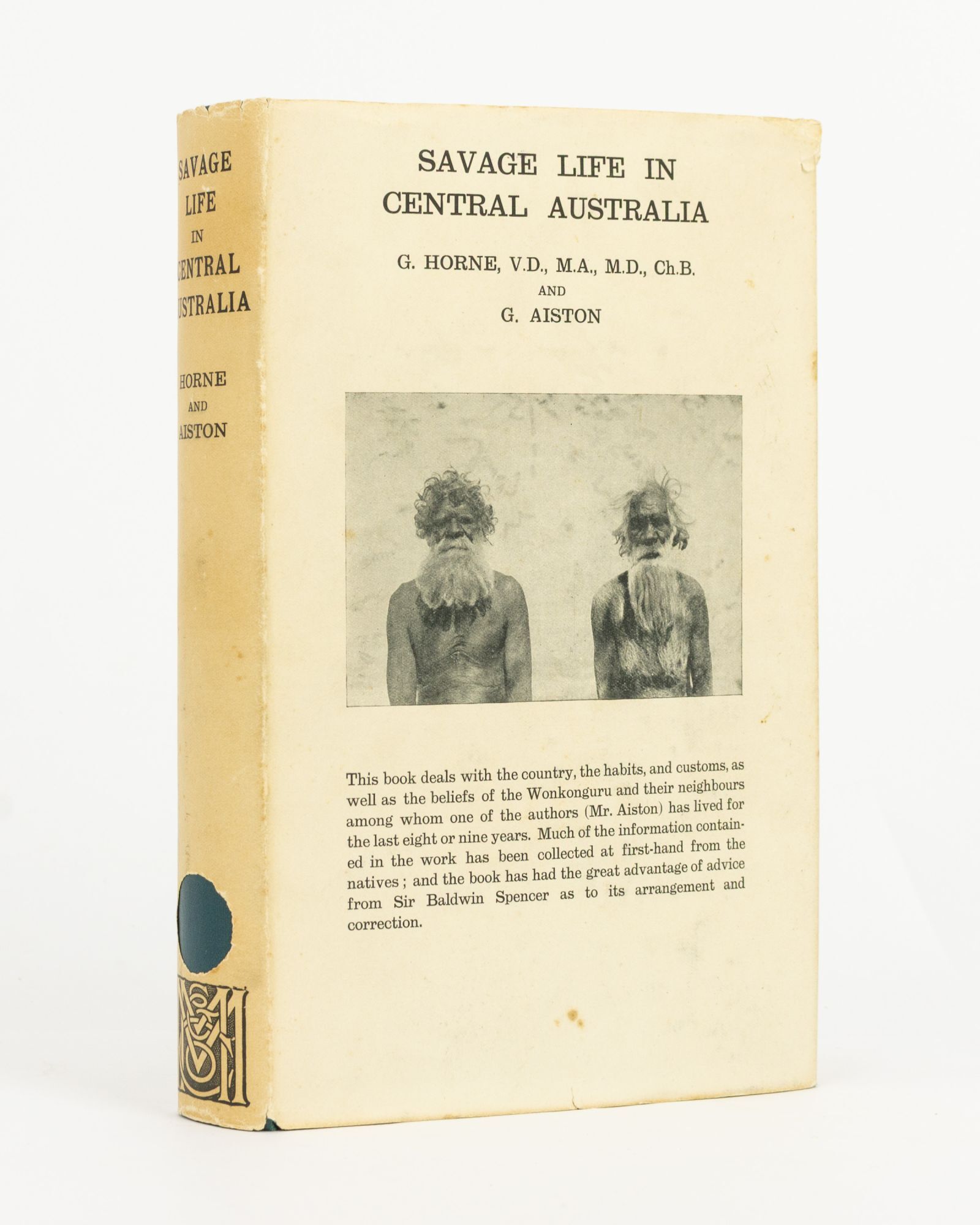 Savage Life in Central Australia | G. HORNE, G. AISTON | First Edition
