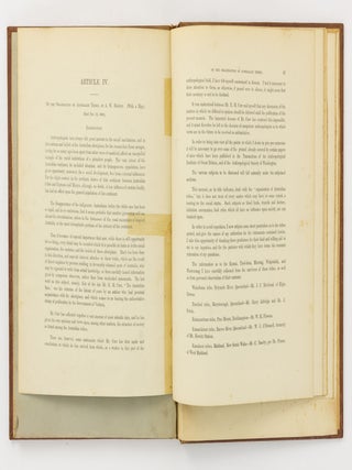 Three separate journal offprints or extracts by these individual authors (published in 1902, 1896 and 1889 respectively) bound in one volume