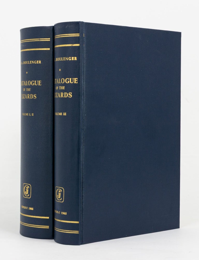Item #144351 Catalogue of the Lizards in the British Museum (Natural History) [three volumes bound as two]. George Albert BOULENGER.