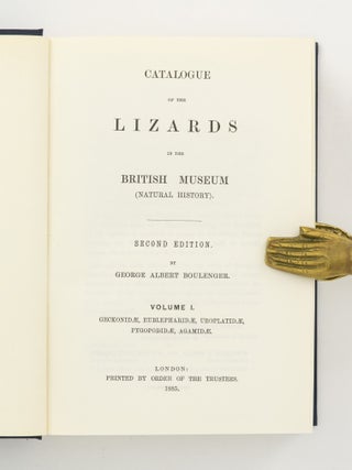Catalogue of the Lizards in the British Museum (Natural History) [three volumes bound as two]