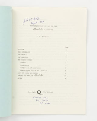 Pronunciation Guide to the Adnamatana Language