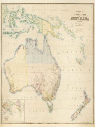 Item #144431 Stanford's Library Map of Australasia. Constructed by A. Keith Johnston....