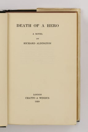 Death of a Hero. A Novel