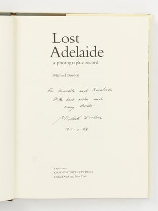 Lost Adelaide. A Photographic Record
