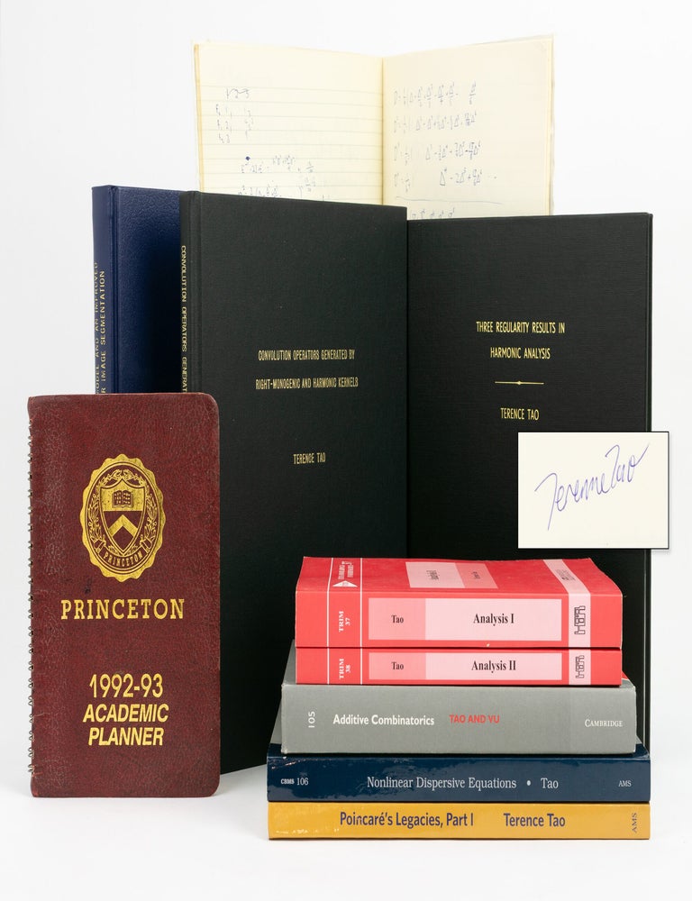 Item #144651 A selection of theses, ephemera, and publications by and relating to Fields Medallist Terence Chi-Shen Tao, and his precocious family. Tao Family.