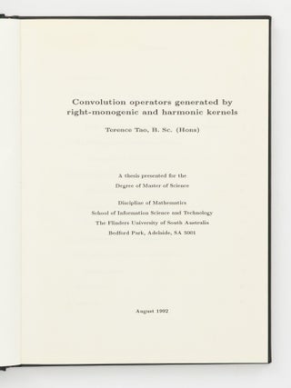 A selection of theses, ephemera, and publications by and relating to Fields Medallist Terence Chi-Shen Tao, and his precocious family