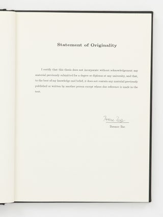 A selection of theses, ephemera, and publications by and relating to Fields Medallist Terence Chi-Shen Tao, and his precocious family