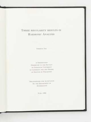 A selection of theses, ephemera, and publications by and relating to Fields Medallist Terence Chi-Shen Tao, and his precocious family