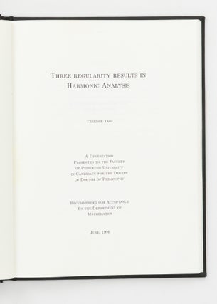 A selection of theses, ephemera, and publications by and relating to Fields Medallist Terence Chi-Shen Tao, and his precocious family