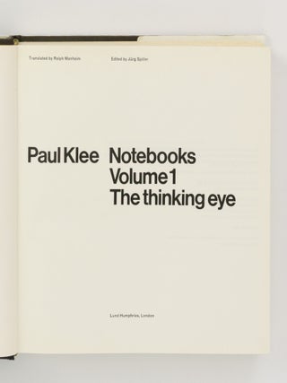 Notebooks. Volume 1: The Thinking Eye