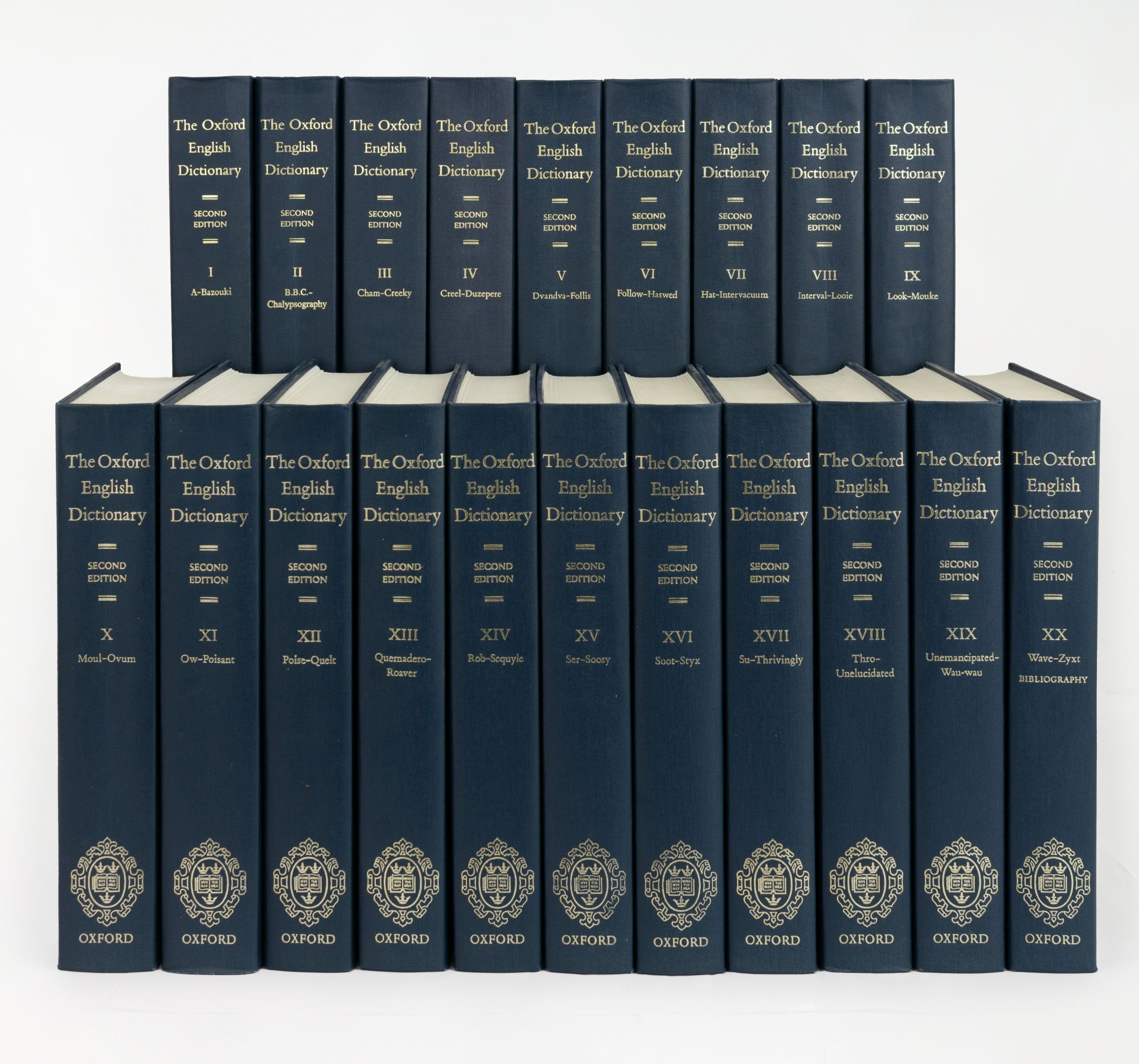Complete Dictionary The Oxford English Dictionary. Second Edition complete in twenty ...