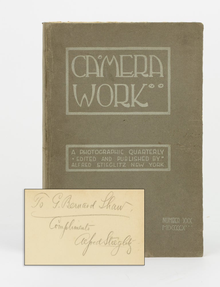Item #145066 Camera Work. An Illustrated Quarterly devoted to Photography and to the Activities of the Photo-Secession. Number XXX, April 1910. 'Camera Work', Alfred STIEGLITZ.