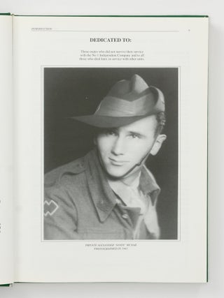 We Were the First. The Unit History of No 1 Independent Company