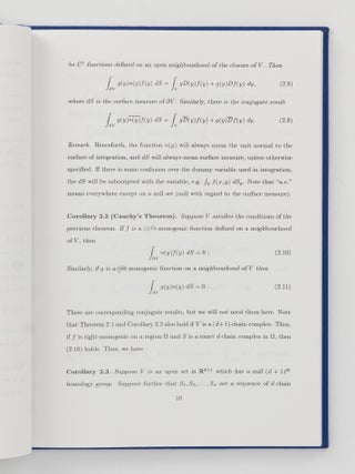 Convolution Operators generated by Right-Monogenic and Harmonic Kernels. A Thesis presented for the Degree of Master of Science. Discipline of Mathematics, School of Information Science and Technology, The Flinders University of South Australia ...
