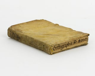 Item #145311 Epitome Orthographiae Aldi. Manutii Paulli. F. Aldi. N. Ex Libris antiquis,...