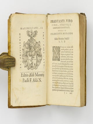 Epitome Orthographiae Aldi. Manutii Paulli. F. Aldi. N. Ex Libris antiquis, Grammaticis, Etymologia, Graeca consuetudine, Nummis ueteribus, Tabulis aereis, Lapidibus. Reliqua vi. pagella indicabit