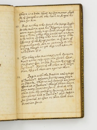 An early manuscript copy of Lord Nottingham's 'Treatise of the King's Power of Granting Pardons in Cases of Impeachment'