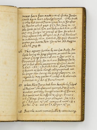 An early manuscript copy of Lord Nottingham's 'Treatise of the King's Power of Granting Pardons in Cases of Impeachment'