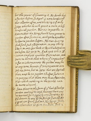 An early manuscript copy of Lord Nottingham's 'Treatise of the King's Power of Granting Pardons in Cases of Impeachment'