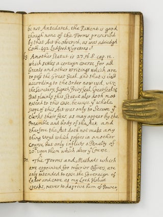 An early manuscript copy of Lord Nottingham's 'Treatise of the King's Power of Granting Pardons in Cases of Impeachment'