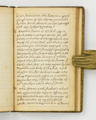 An early manuscript copy of Lord Nottingham's 'Treatise of the King's Power of Granting Pardons in Cases of Impeachment'