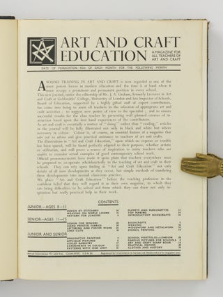 Art and Craft Education. A Magazine for all Teachers of Art and Craft. [October 1936 to September 1937, being all 12 issues for the first year]