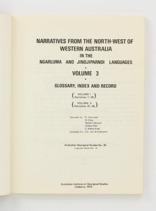Narratives from the North-West of Western Australia in the Ngarluma and Jindjiparndi Languages