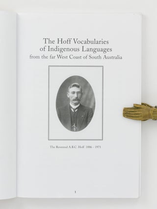 The Hoff Vocabularies of Indigenous Languages from the far West Coast of South Australia
