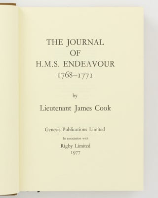 The Journal of HMS 'Endeavour', 1768-1771