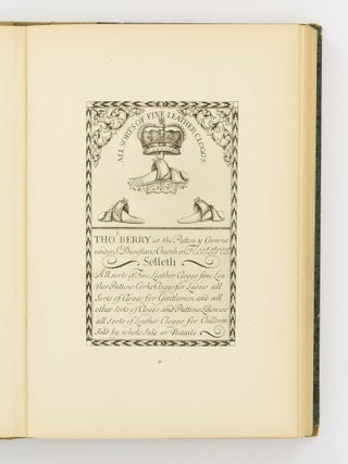 London Tradesmen's Cards of the XVII Century. An Account of their Origin and Use