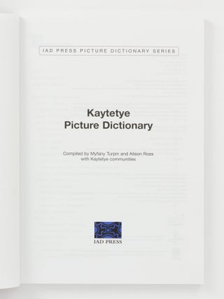 Kaytetye Picture Dictionary