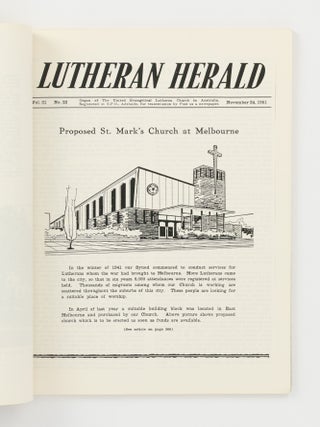 A Documentary and Pictorial Presentation of the Early Years of 'St. Mark's', Melbourne