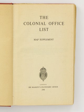 The Colonial Office List. Map Supplement