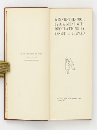 Winnie-the-Pooh. With Decorations by Ernest H. Shepard