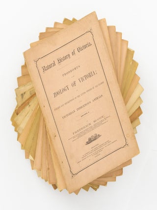 Item #145839 Natural History of Victoria. Prodromus of the Zoology of Victoria; or, Figures and...
