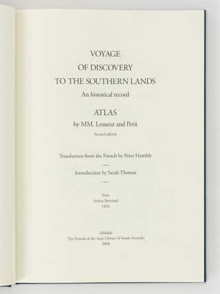 Voyage of Discovery to the Southern Lands by Fran&ccedil;ois P&eacute;ron, continued by Louis de Freycinet. Second Edition, 1824