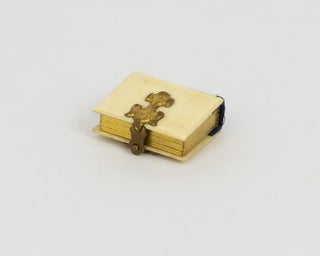 A miniature photograph album containing 10 gem-format portrait photographs, circa 1860s