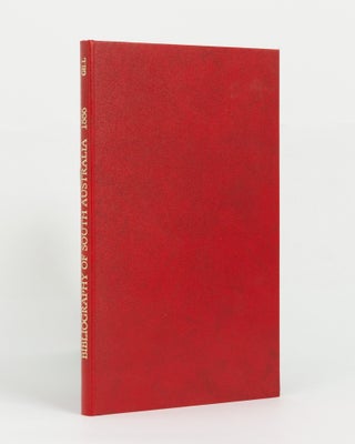Item #146019 Bibliography of South Australia. Thomas GILL