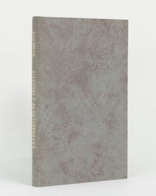 Item #146025 Experiences of a Colonist Forty Years ago. A Journey from Port Phillip to South...