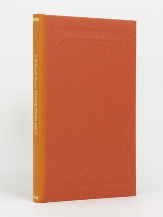 Item #146060 Explorations across the Continent of Australia ... 1861-62. John McDouall STUART
