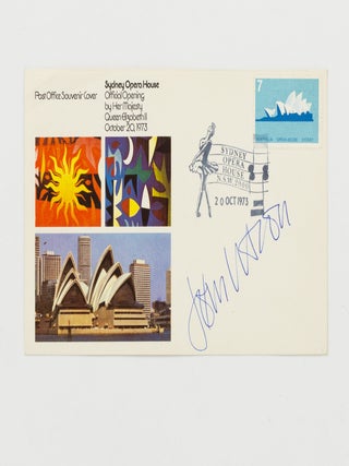 Item #146072 Post Office Souvenir Cover. Sydney Opera House. Official Opening by Her Majesty...