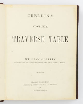 Crellin's Complete Traverse Table