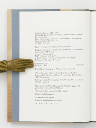 Landscape with Rowers. Poetry from the Netherlands. Translated and introduced by J.M. Coetzee