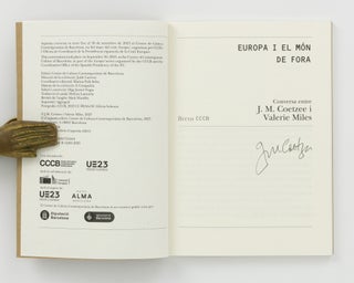 Europa i el Món de Fora. Conversa entre J.M. Coetzee i Valerie Miles | Europe and the Outside World. Dialogue between J.M. Coetzee and Valerie Miles