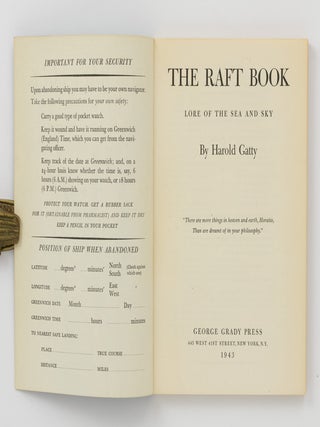 The Raft Book. Lore of the Sea and Sky