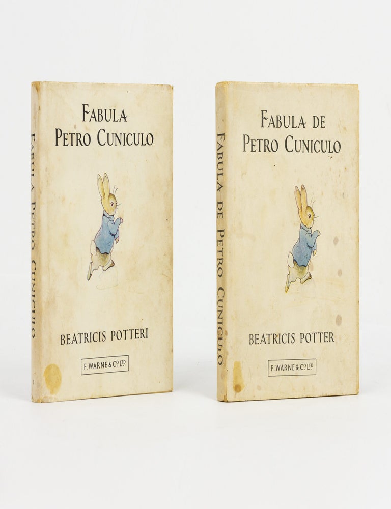 Item #146378 Fabula Petro Cuniculo [sic]. Liber omnibus notus Beatricis Potteri in Latinum conversus est auctore E. Perotis Walkeri. Beatrix POTTER, Beatricis POTTERI.