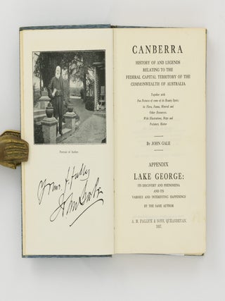 Canberra. History of and Legends relating to the Federal Capital Territory of the Commonwealth of Australia...