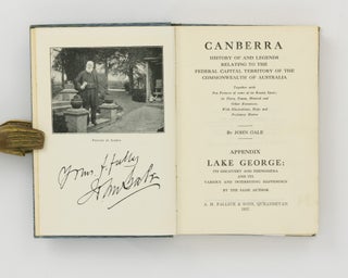 Canberra. History of and Legends relating to the Federal Capital Territory of the Commonwealth of Australia...